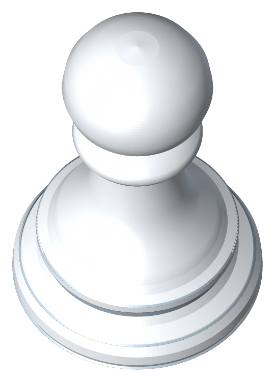 Ivory pawn sculpture from Crown